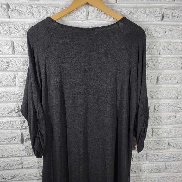 Spense Womens Dress Extra Large 3/4 Sleeve Muted Black Dark Gray BLA105E - Picture 7 of 10